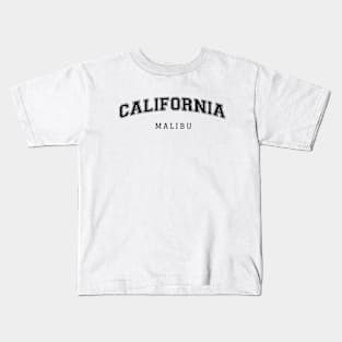 California Malibu College Style Kids T-Shirt